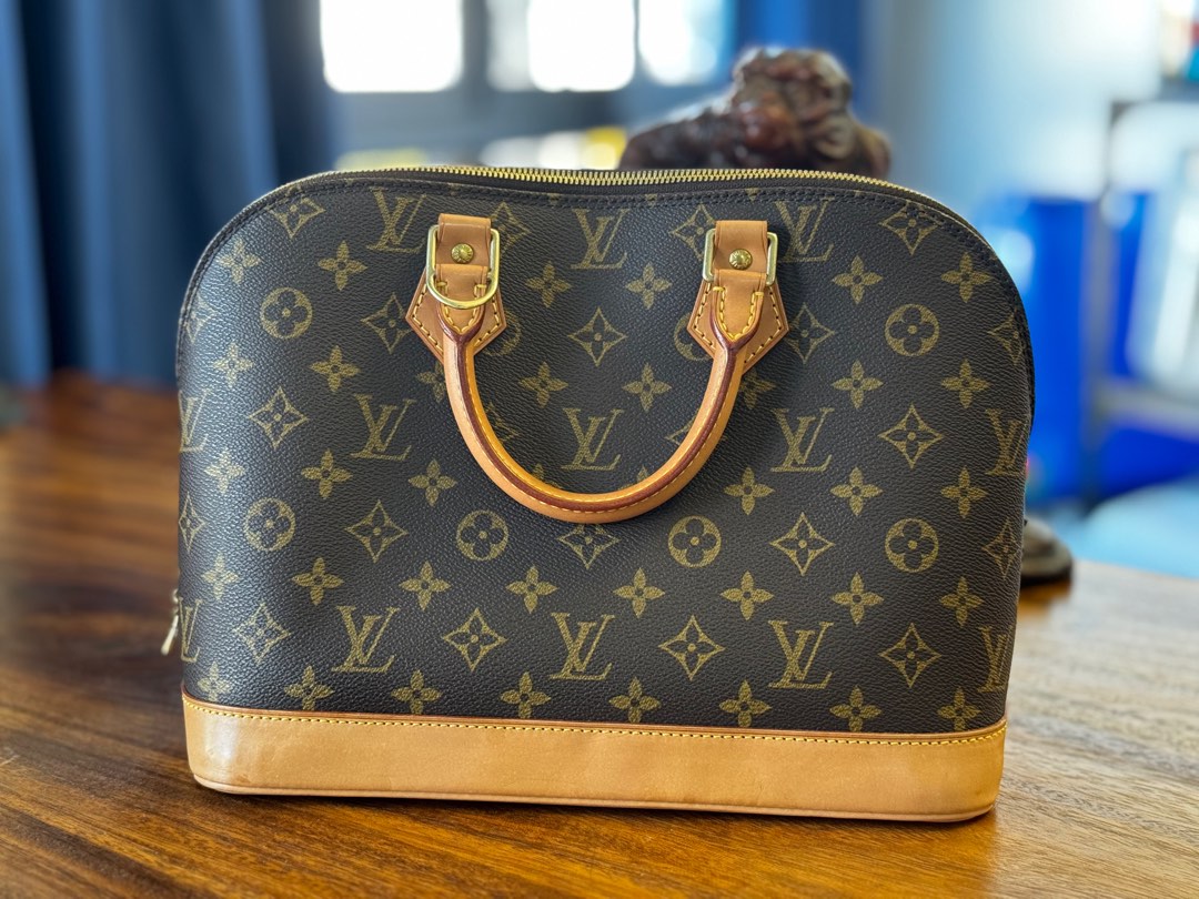 Refinished the leather on my vintage Louis Vuitton Alma bag and