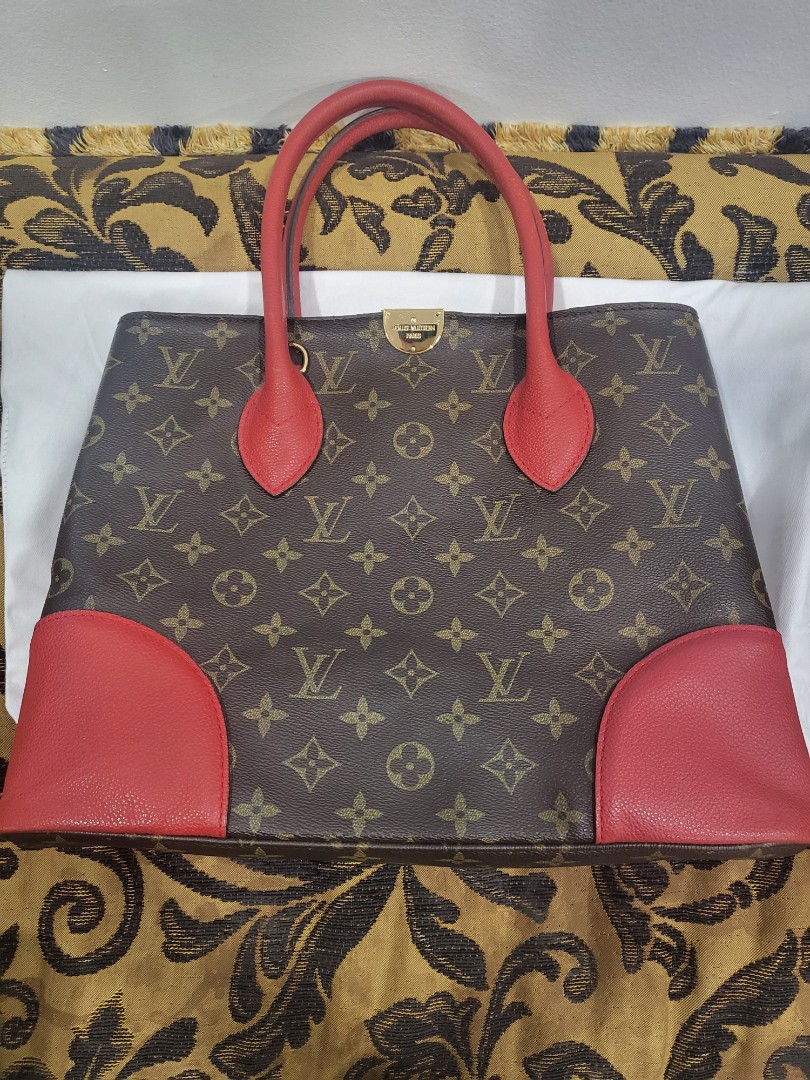 M41596 Louis Vuitton 2017 Monogram Canvas Flandrin Handbag- Cherry