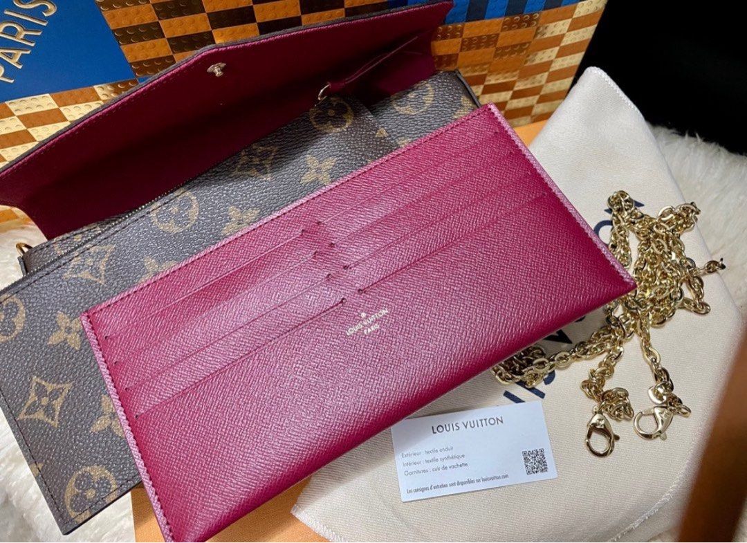 Louis Vuitton, Bags, Louis Vuitton Felicia Pochette Monogram And Fuchsia  And Extras New