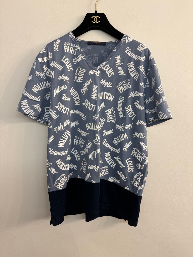 LOUIS VUITTON LV LOGO T SHIRT Luxury Apparel on Carousell