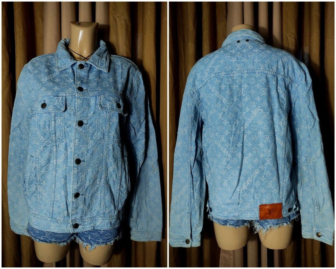 Louis Vuitton Supreme Denim Jacket, Men's Fashion, Coats, Jackets and  Outerwear on Carousell