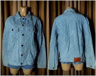 LOUIS VUITTON COLLABORATION WITH SUPREME DENIM JACKET, Luxury, Apparel on  Carousell