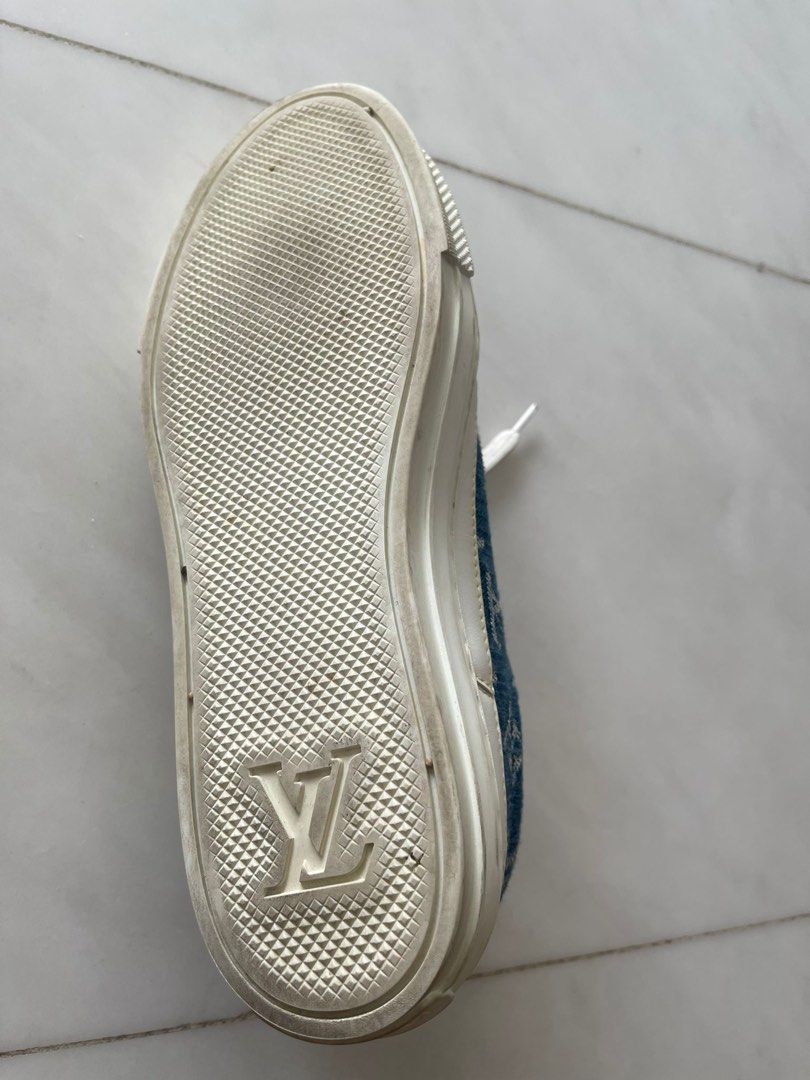 Louis Vuitton Silver Sneakers, Luxury, Sneakers & Footwear on Carousell