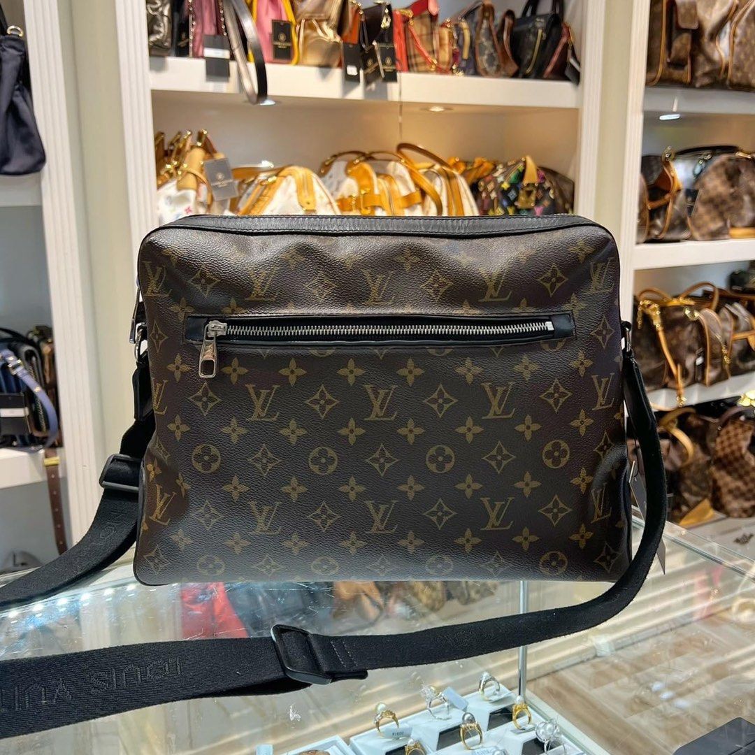 LV Louis Vuitton Macassar Christopher Messenger Bag, Luxury, Bags & Wallets  on Carousell