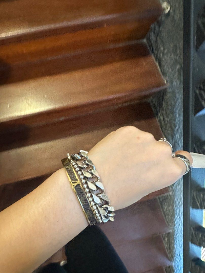 LV ICONIC Leather Bracelet, Women's Fashion, Jewelry & Organisers, Bracelets  on Carousell