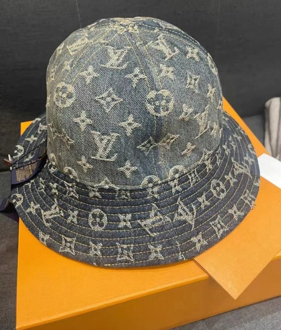 Louis Vuitton Denim Bucket hat, Women's Fashion, Watches & Accessories, Hats  & Beanies on Carousell