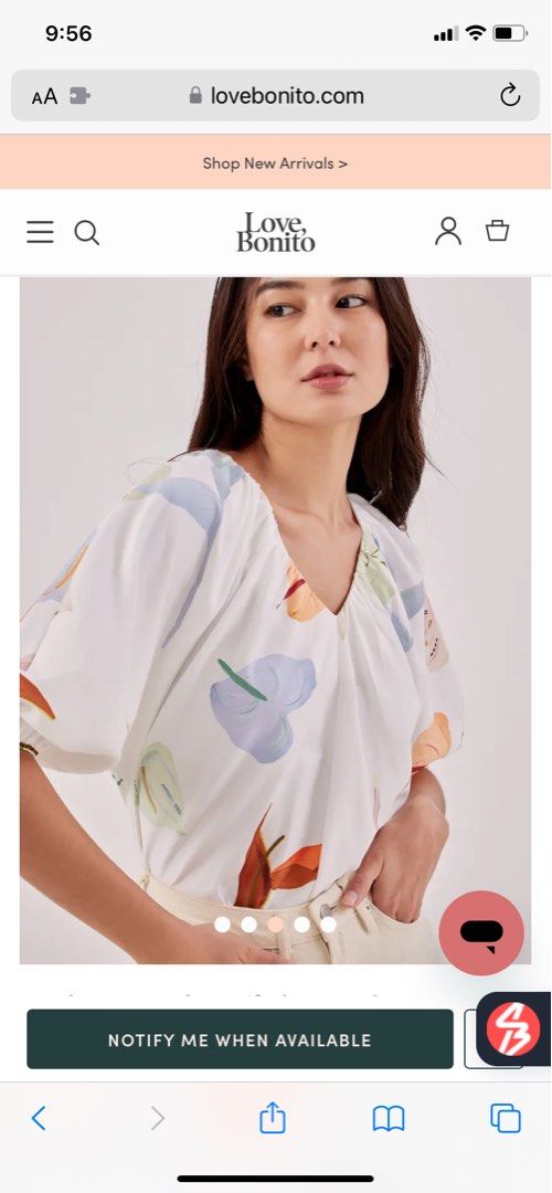 Buy Hadley Puff Sleeve Cotton Blouse @ Love, Bonito