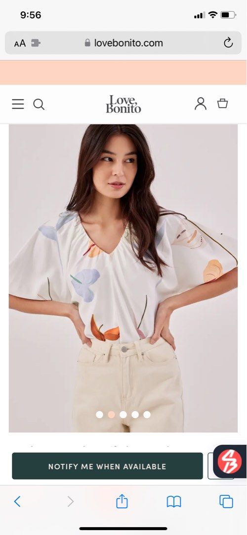 Buy Hadley Puff Sleeve Cotton Blouse @ Love, Bonito