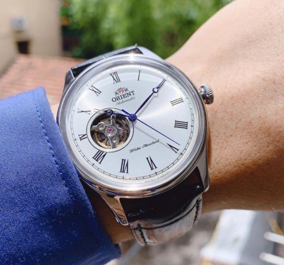 Mens chronograph watches leather strap hotsell