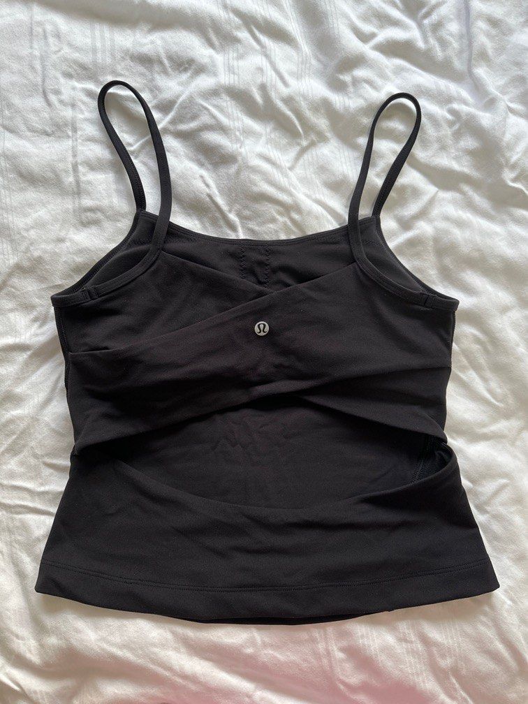 Lululemon Cross-Back Nulu Yoga Tank Top (Black, US8), Women's Fashion,  Activewear on Carousell