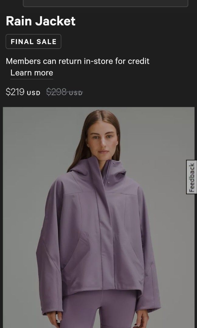Rain jackets lululemon online