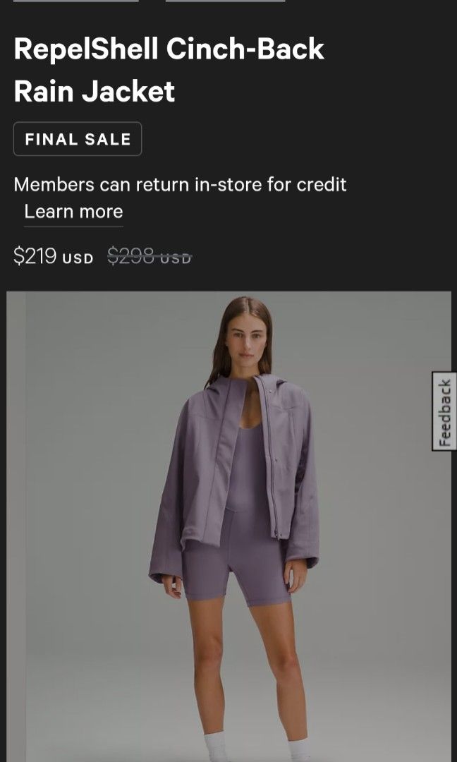 Rain jackets lululemon store