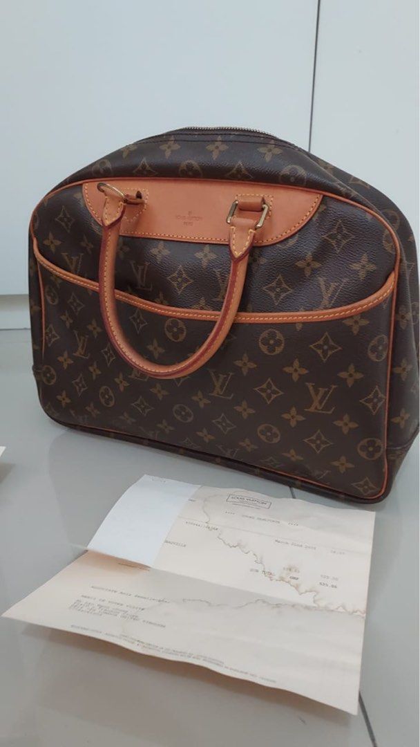 Louis Vuitton Damier Ebene Deauville. Made in France. Date code: MB0072,  Luxury, Bags & Wallets on Carousell