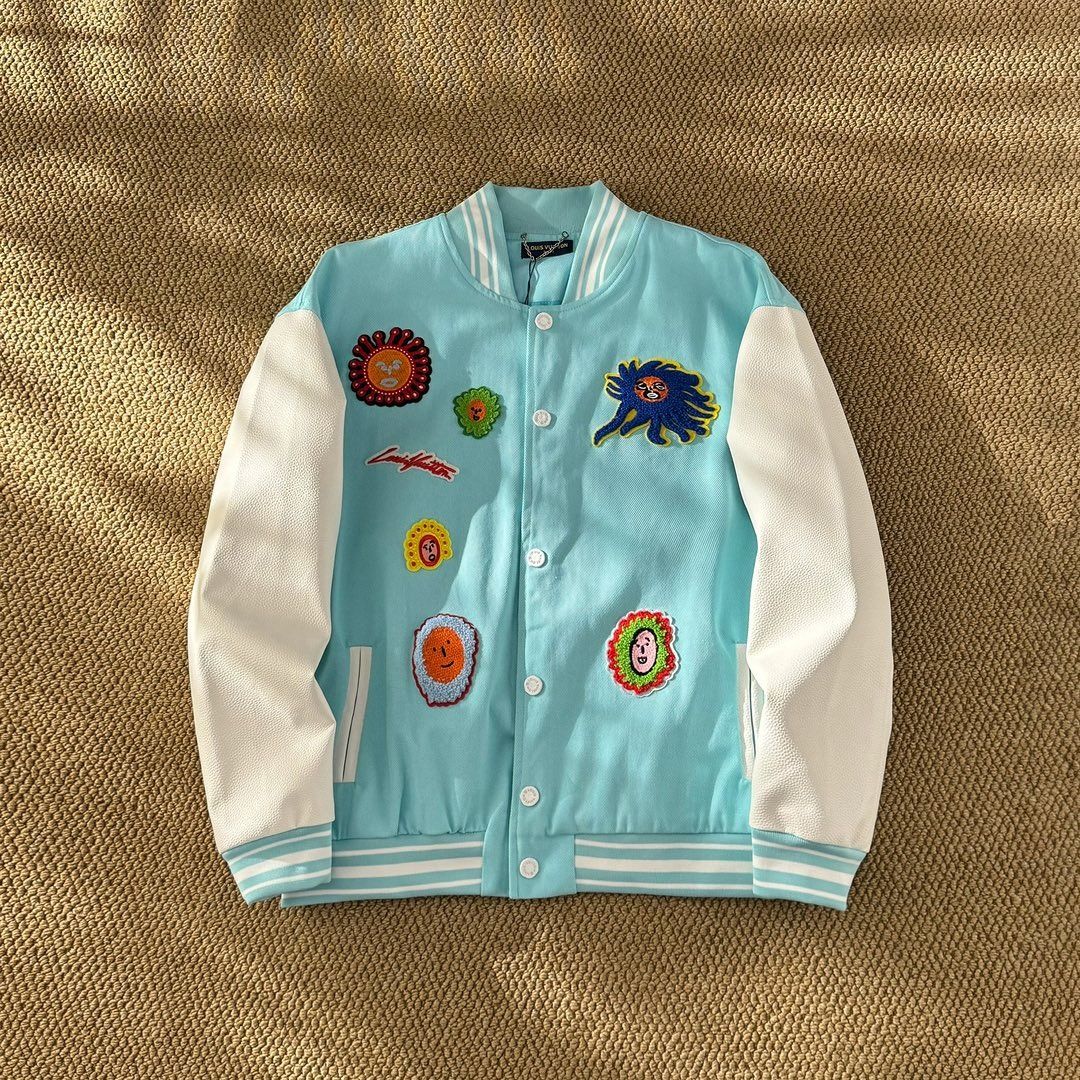 Louis Vuitton Embroidered Faces Varsity Jacket