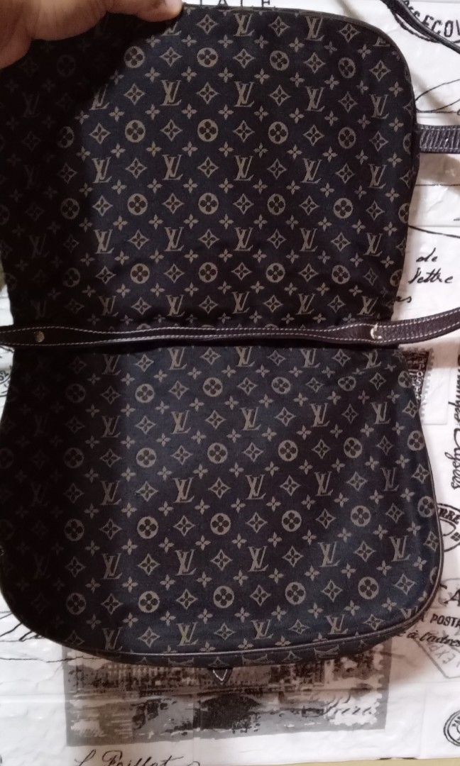 LV Saumur Sling Bag Monogram Minilin Canvas With Leather Good Condition  Ref.code-(BVETL-1)