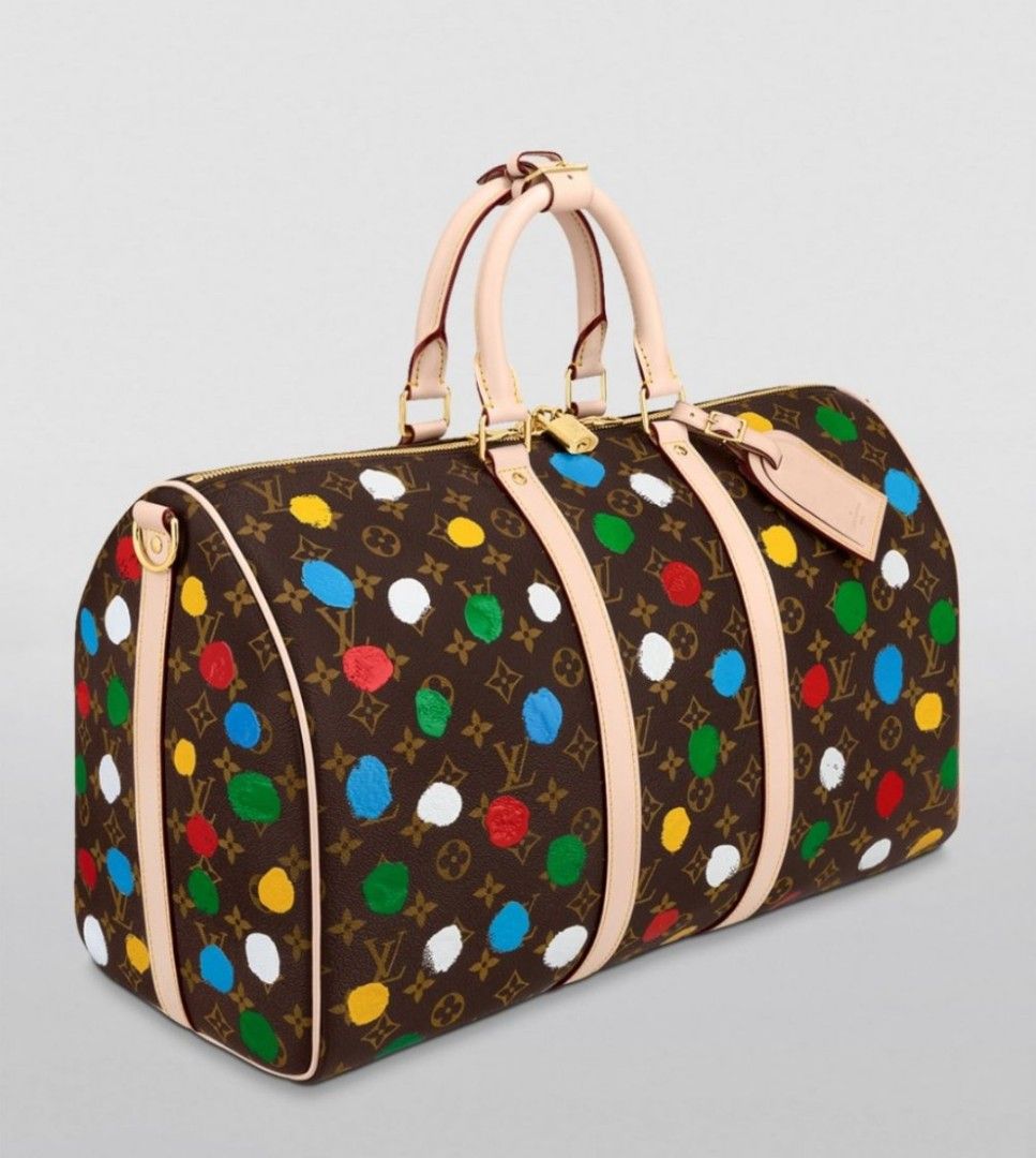 Louis Vuitton multi x Yayoi Kusama Keepall 45 Bag