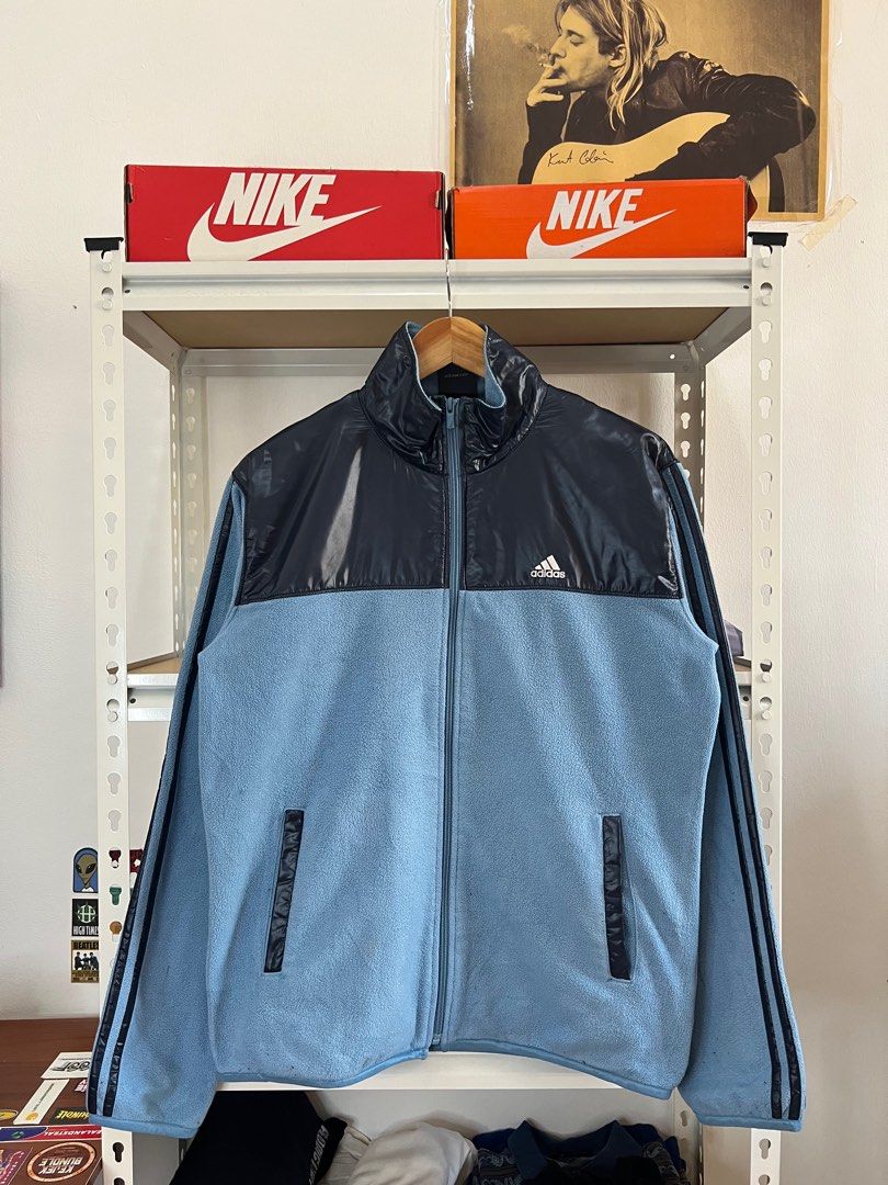 Teal adidas windbreaker on sale