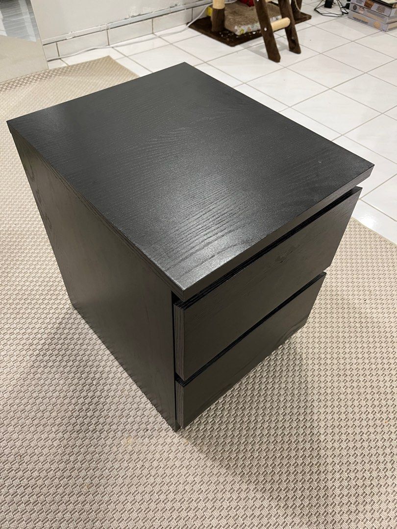 Malm side table from Ikea, Furniture & Home Living, Furniture, Tables & Sets on Carousell