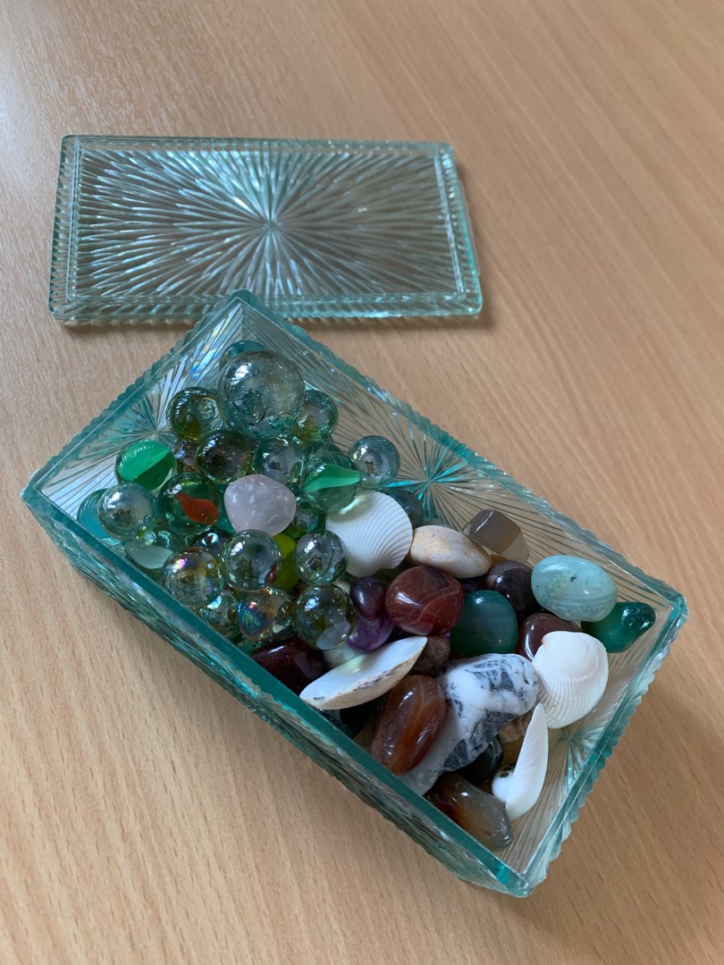 Marbles gemstone rocks seashell collection Hobbies Toys