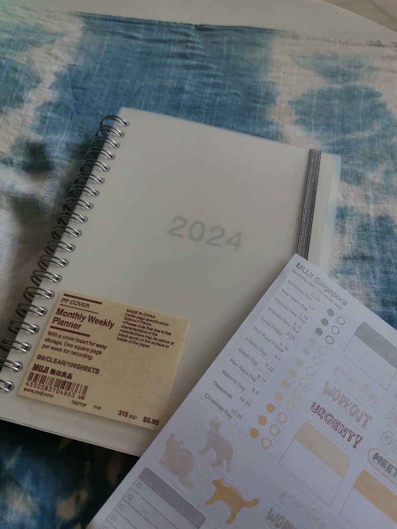 Muji 2025 Journal, Hobbies & Toys, Stationery & Craft, Stationery