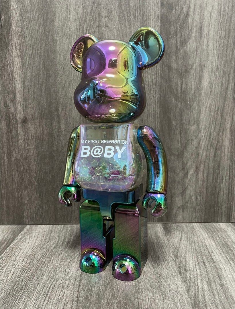 🔥全套雙盒Bearbrick My First Baby Clear Black Chrome 1000%+400%+