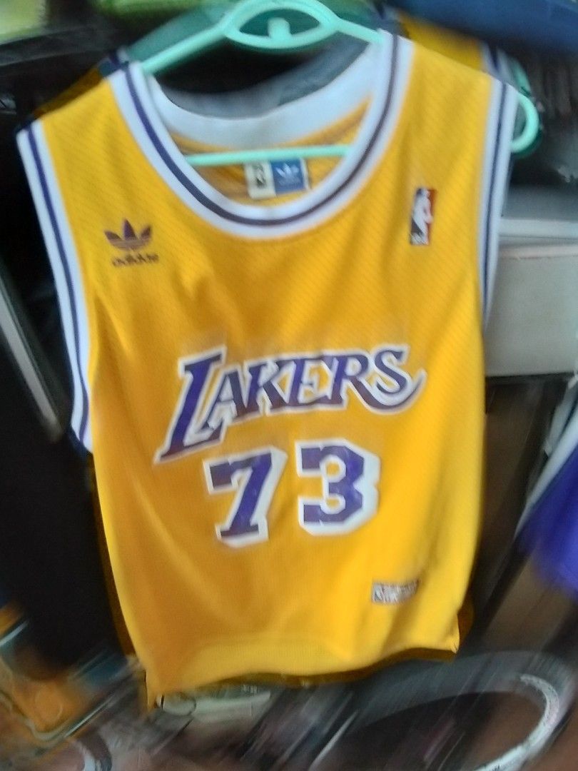 NBA legend Dennis Rodman la lakers jersey kobe Bryant magic