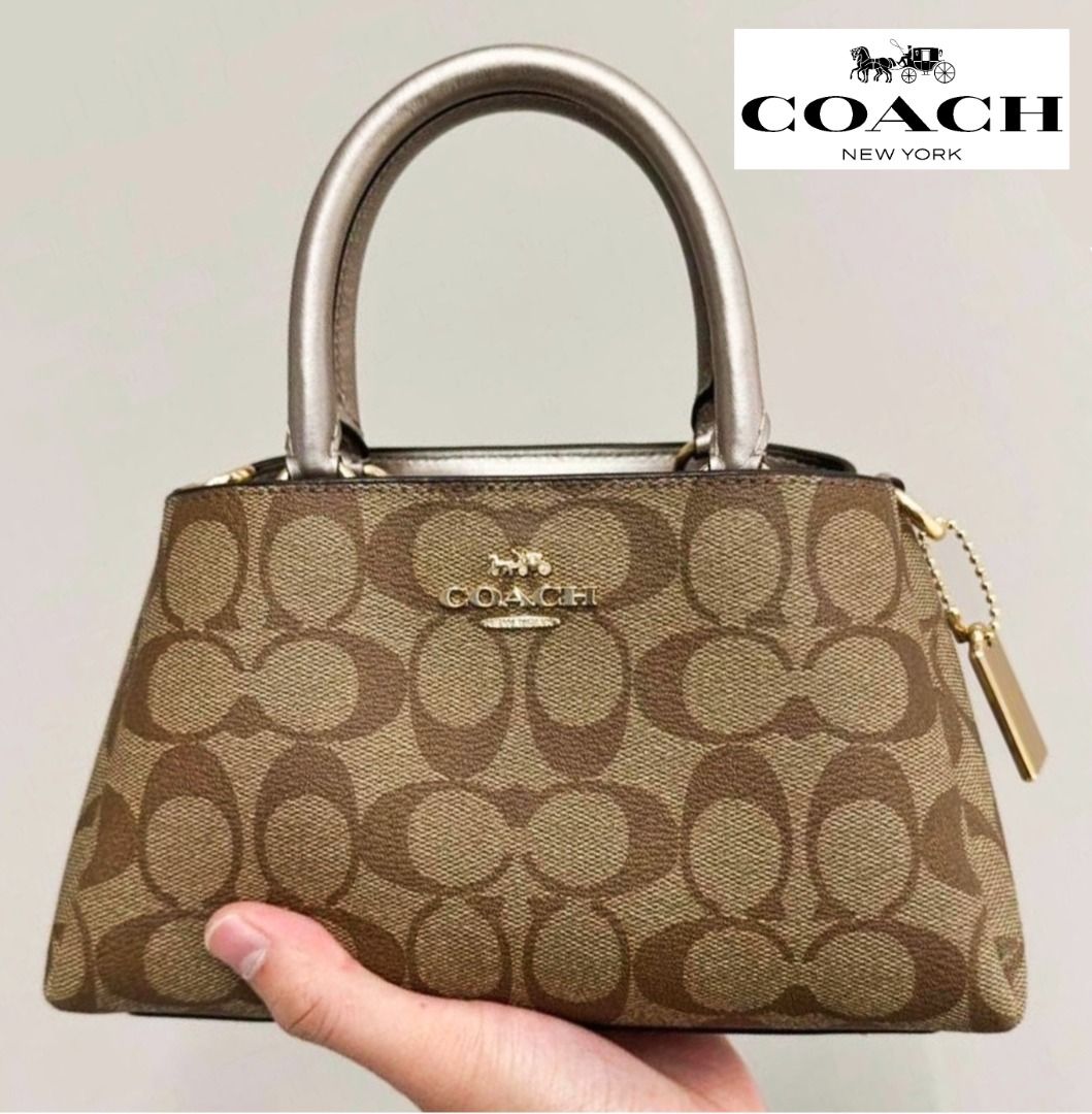 Coach khaki bag best sale
