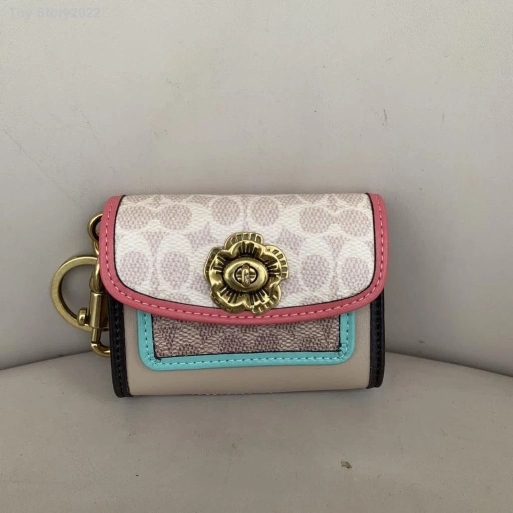 Coach parker in new arrivals colorblock signature canvas
