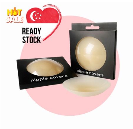 NEW SG SELLER!🇸🇬high quality 2piece Invisible Silicone Silicon breast  nipple cover self adhesive breast chest bra pad ML0345, Women's Fashion,  New Undergarments & Loungewear on Carousell