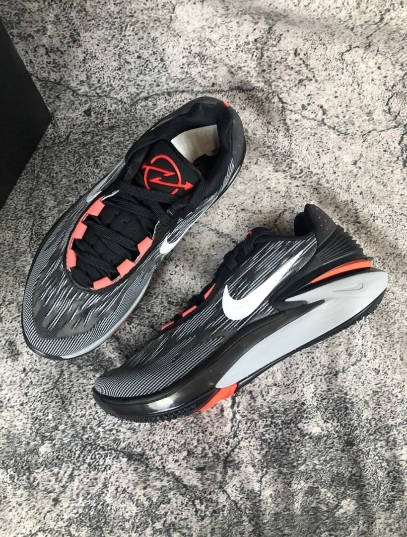 Nike Air Zoom G.T.Cut2 EP 減震低幫實戰籃球鞋男女同款黑紅, 男裝, 鞋