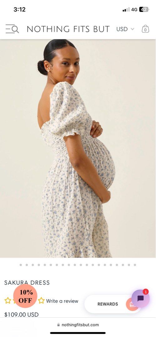 Nothing fits but Sakura Dress in Blue Rose size S/M, Women's Fashion, Maternity wear on Carousell Nothing fits but Sakura Dress in Blue Rose size S/M, Women's Fashion, Maternity wear on Carousell