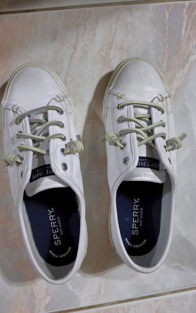 Off white shoes sperry brand leatherette Men s Fashion Footwear