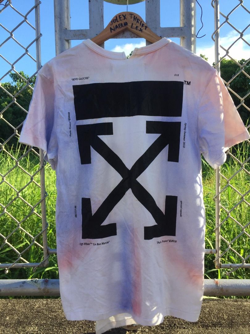 OFF WHITE x LE BON MARCHE RIVE GAUCHE EMBRO SPLICED TEE MULTICOLOR