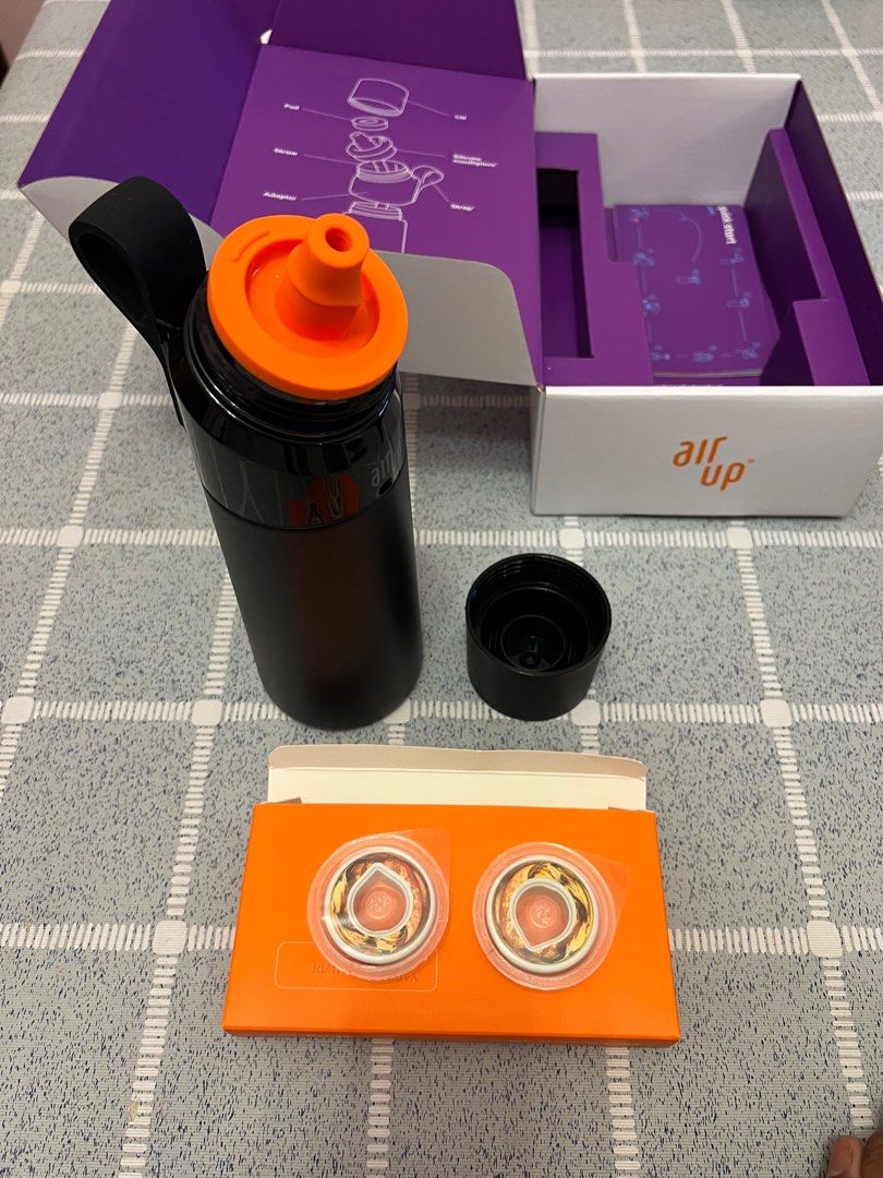 Air Up Original Bottle (Steel Edition, Pitch Black), Furniture & Home