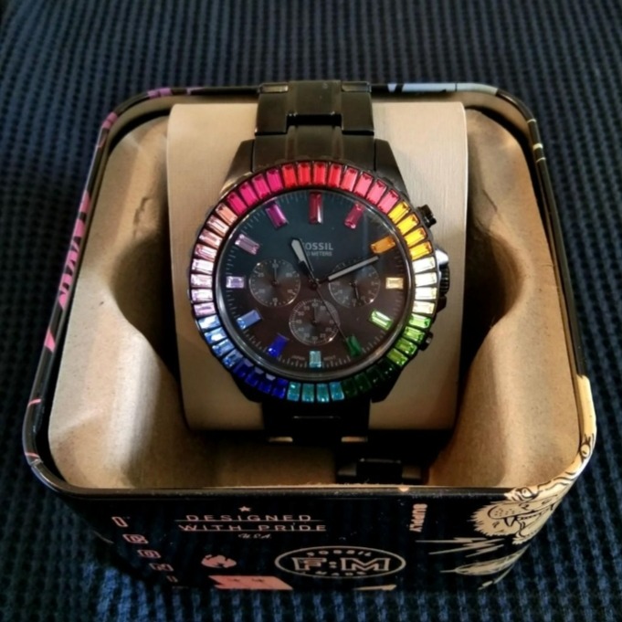 Limited edition garrett chronograph black shop stainless steel watch