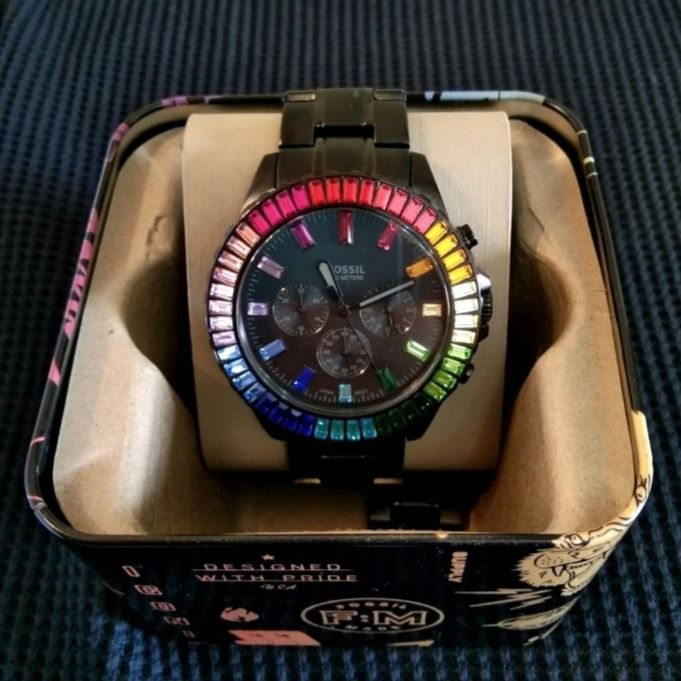 Fossil rainbow discount watch