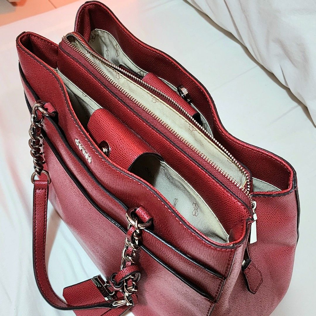 Guess sales bordeaux handbag