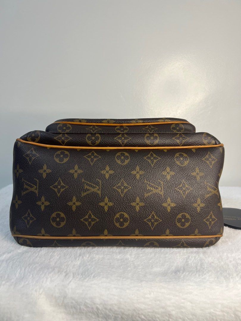 Louis Vuitton Tulum Brown Canvas Shoulder Bag (Pre-Owned)