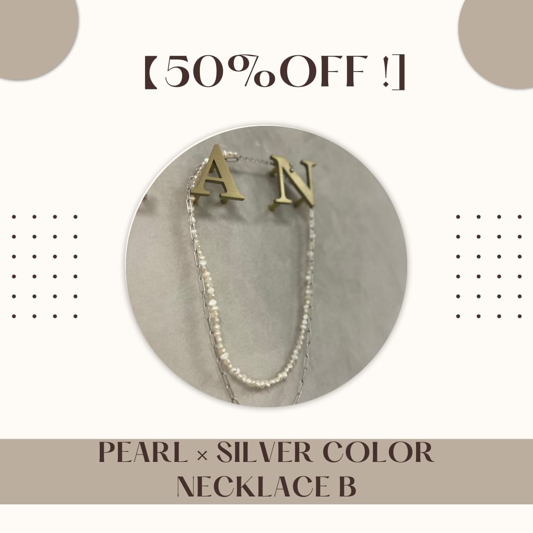 Original Price S 31.9 Pearl Silver color Necklace B Women s