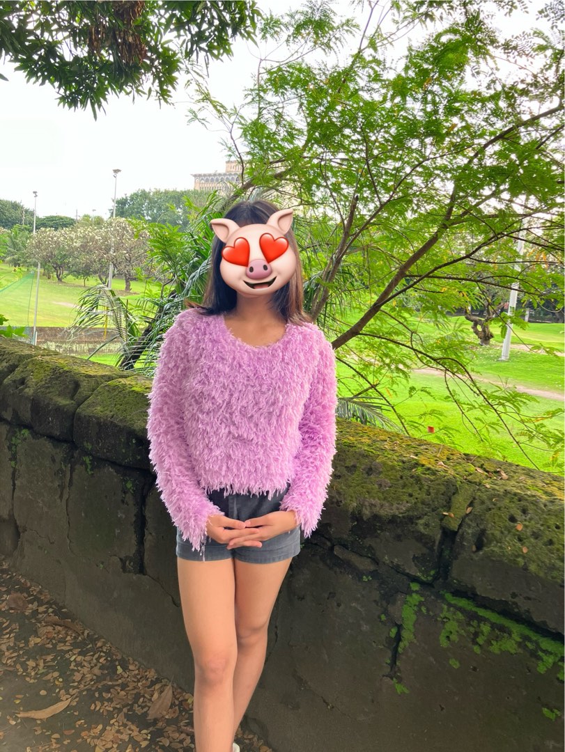Feather effect hotsell sweatshirt