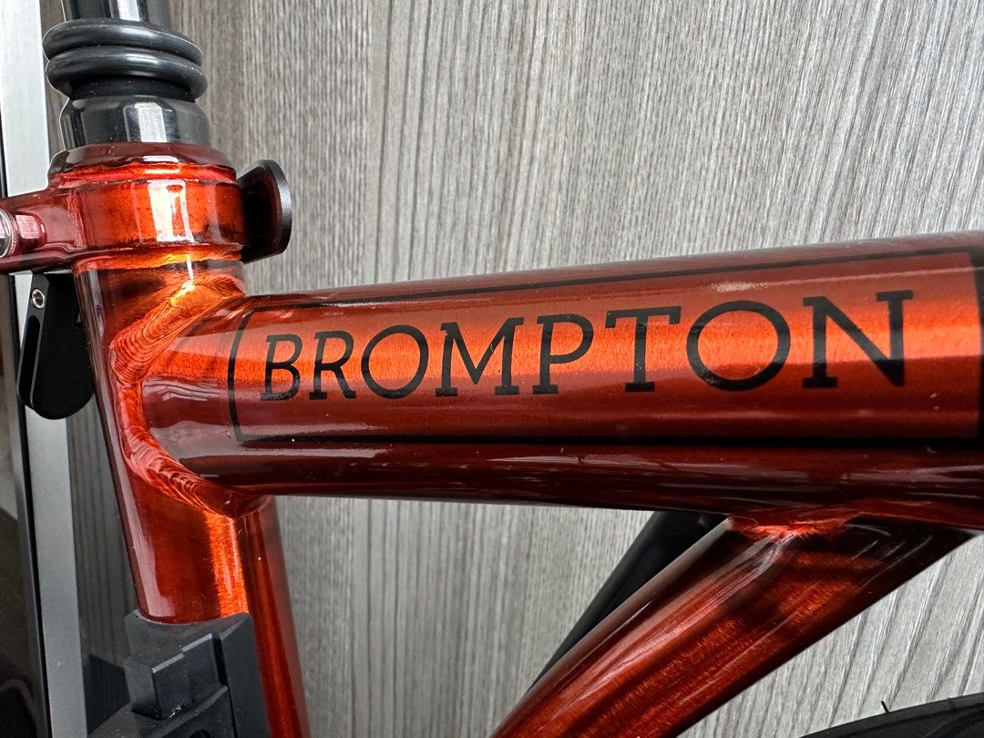 P line m4L flame Lacquer 2024 Brompton, Sports Equipment, Bicycles