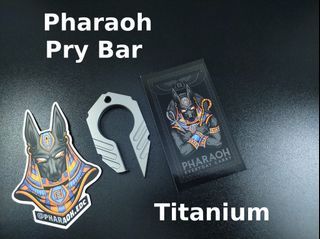 Pharaoh EDC Titanium Pharaoh Pry Bar (3.625" Matte Gray)