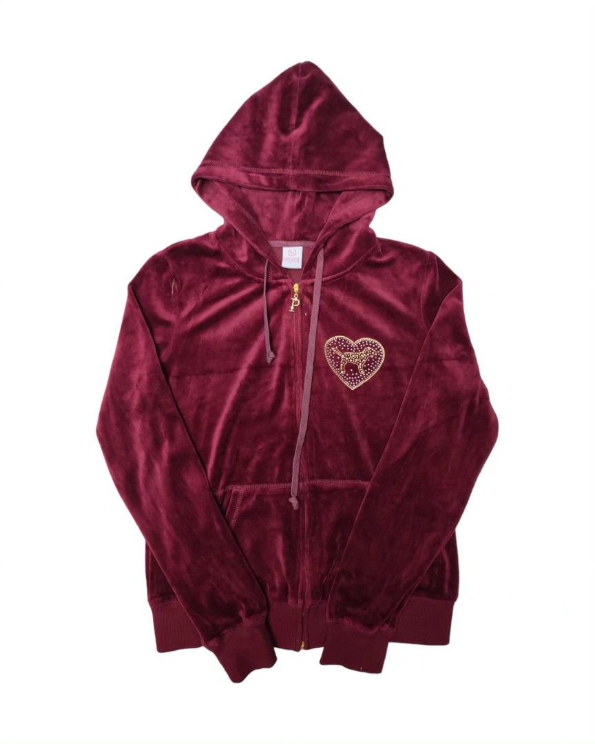 Victoria secret velour hoodie on sale