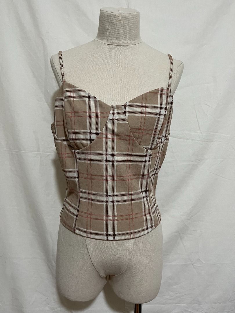 Plaid Bustier