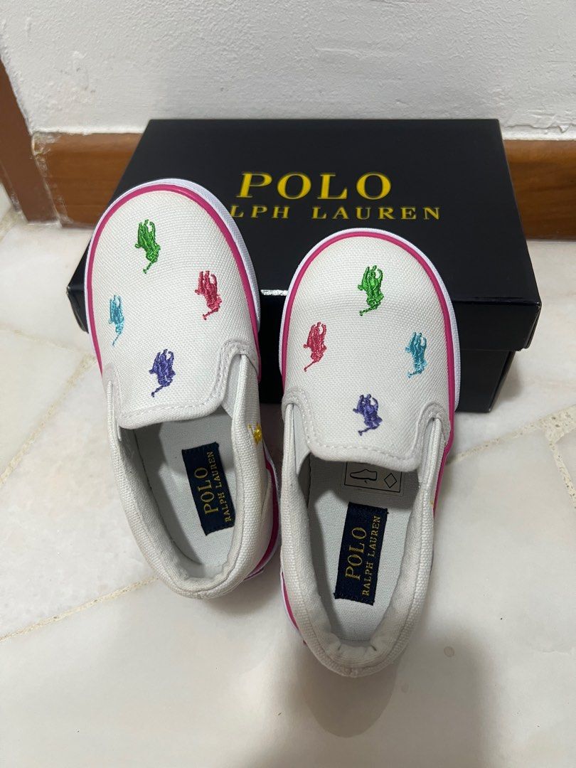 White polo top shoes for toddlers