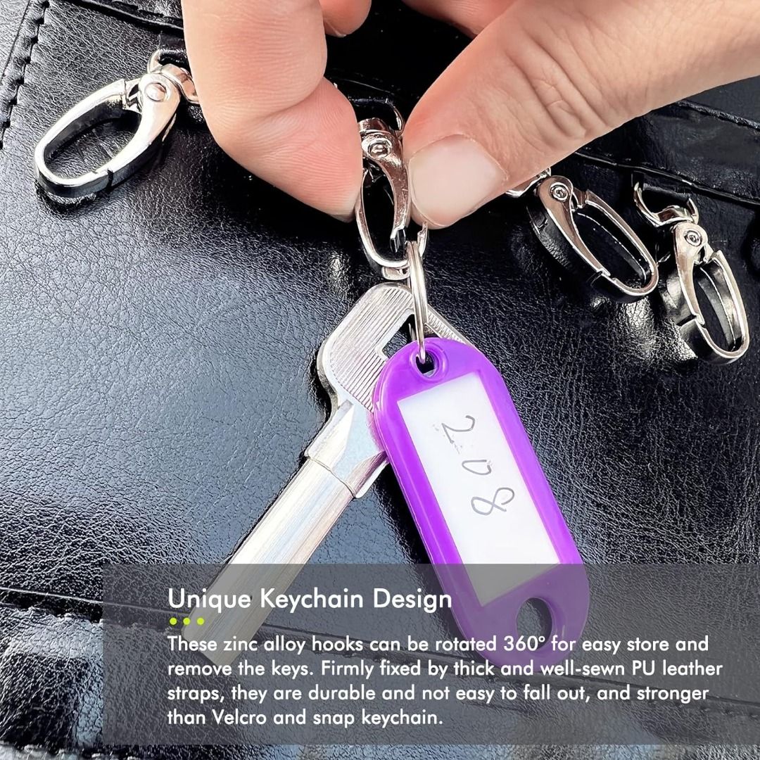Portable Key Organizer,Zippered Key Organizers Case with 48 Key Hooks ...