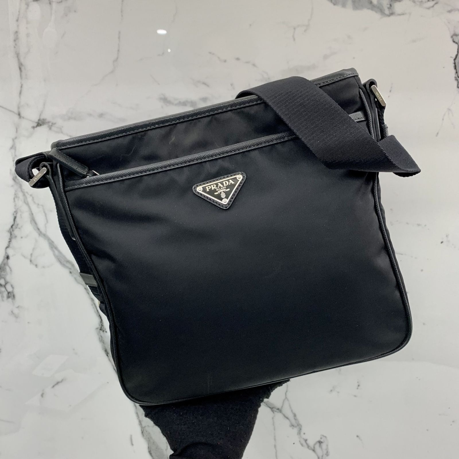 PRADA 2VH797 NYLON BLACK MESSENGER BAG 237035020 WE Luxury Bags Wallets on Carousell