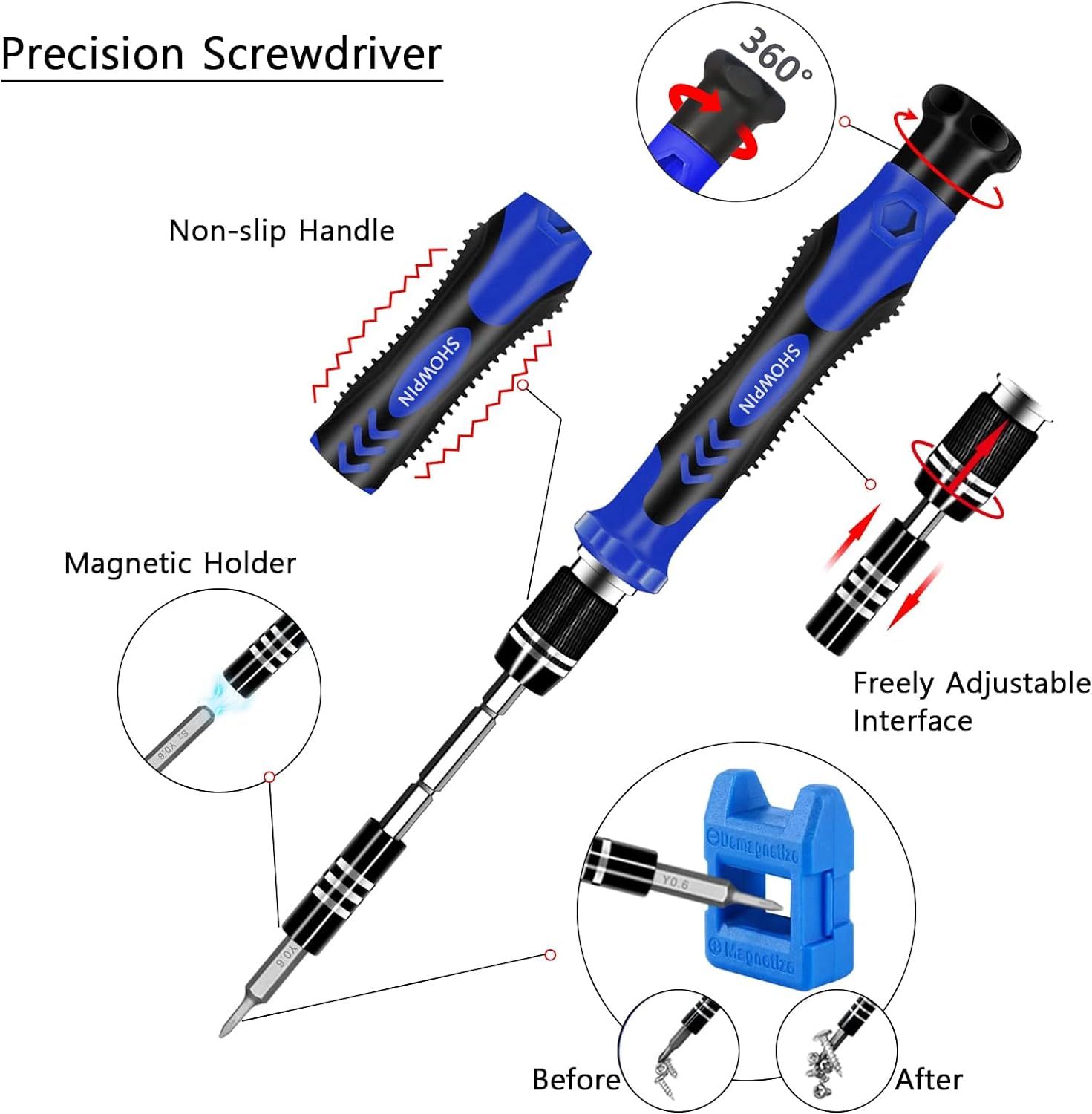 120 in 1 Magnetic Precision Screwdriver Set Accessories Kit Repair Tool  Phone PC