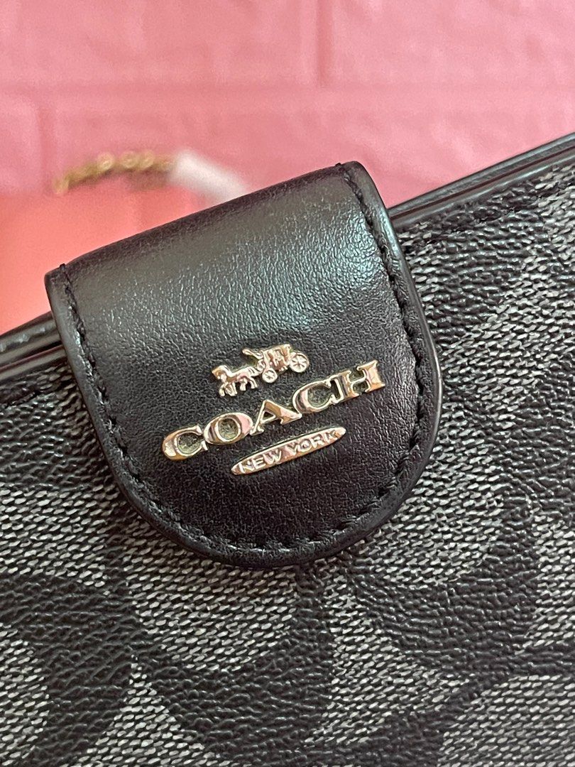 Coach tag wallet sales