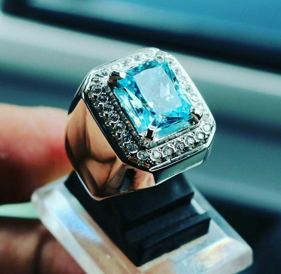 Garnet and blue topaz ring sale